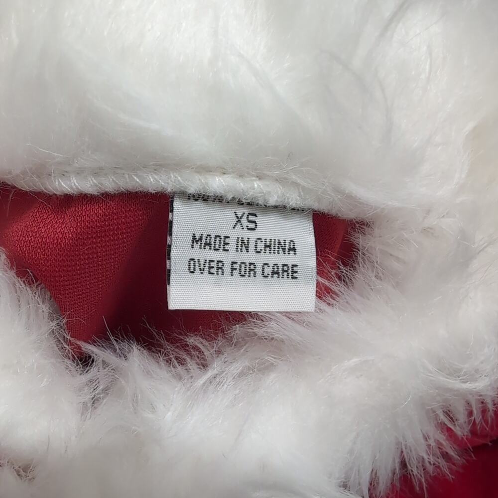 Child's Santa Outfit Top Belt Bag Booties Hat Glove Bell Wig Beard XS - Picture 4 of 16